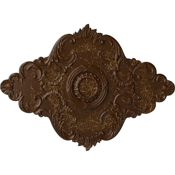 Ekena Millwork Piedmont Ceiling Medallion (Canopies up to 6 1/2"), 67 1/8"W x 48 5/8"H x 1 7/8"P, Root Beer Crackle CM67PERBC - main